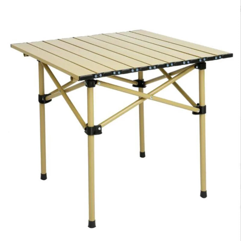 Camping Folding Table Chairs Set Steel Camp Table with 2 Stools Oxford Mat Chair P6049