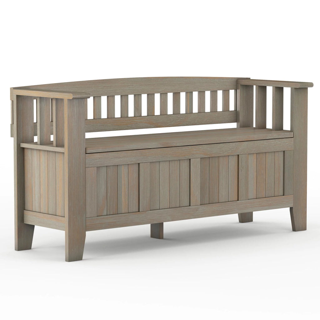 Solid Wood 48 inch Wide Storage Bench O4092