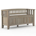 Solid Wood 48 inch Wide Storage Bench O4092