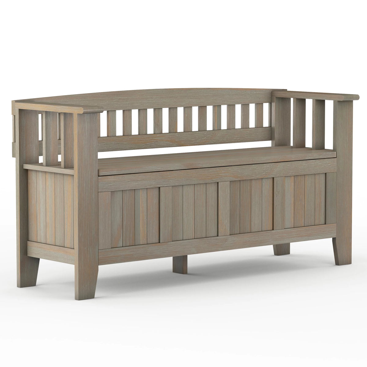Solid Wood 48 inch Wide Storage Bench O4092