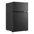 2 Door Mini Refrigerator in Black with Freezer W69085
