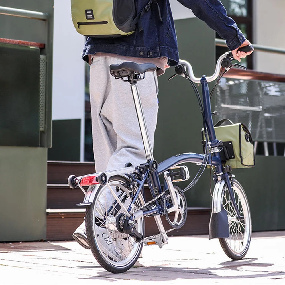 Insulated Folding Bike Handlebar Bag with Rain Cover Y599