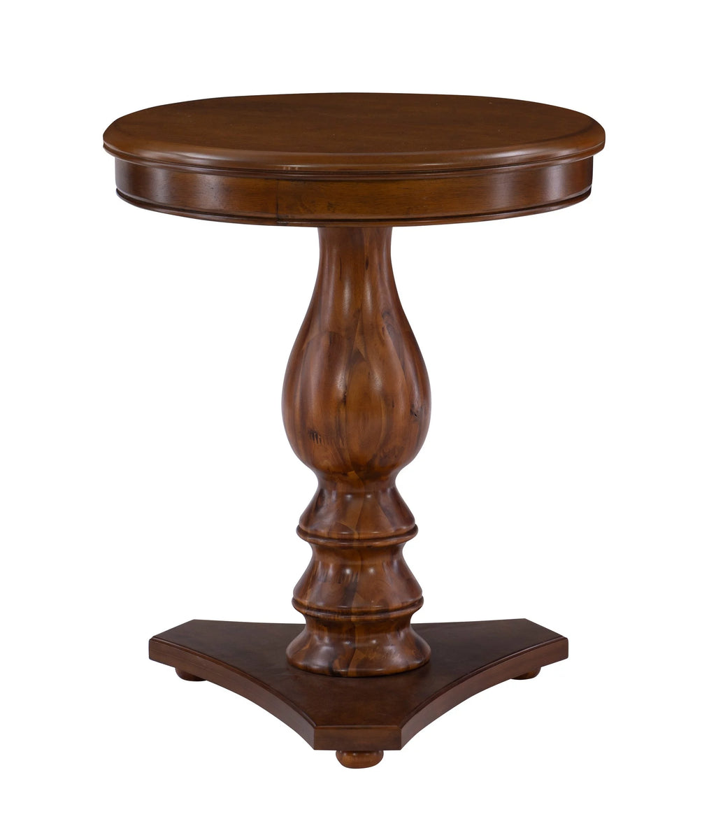 Brown Pedestal Side Table J767642
