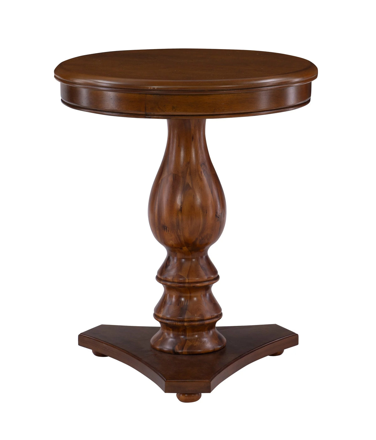 Brown Pedestal Side Table J767642