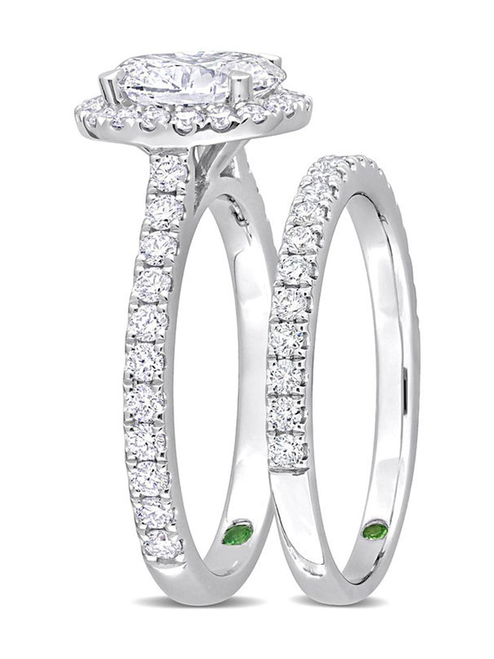 14k White Gold Lab-Grown Diamond Engagement Ring M6591
