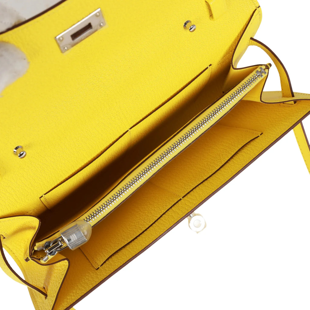 Jaune Citron Chevre Wallet R354