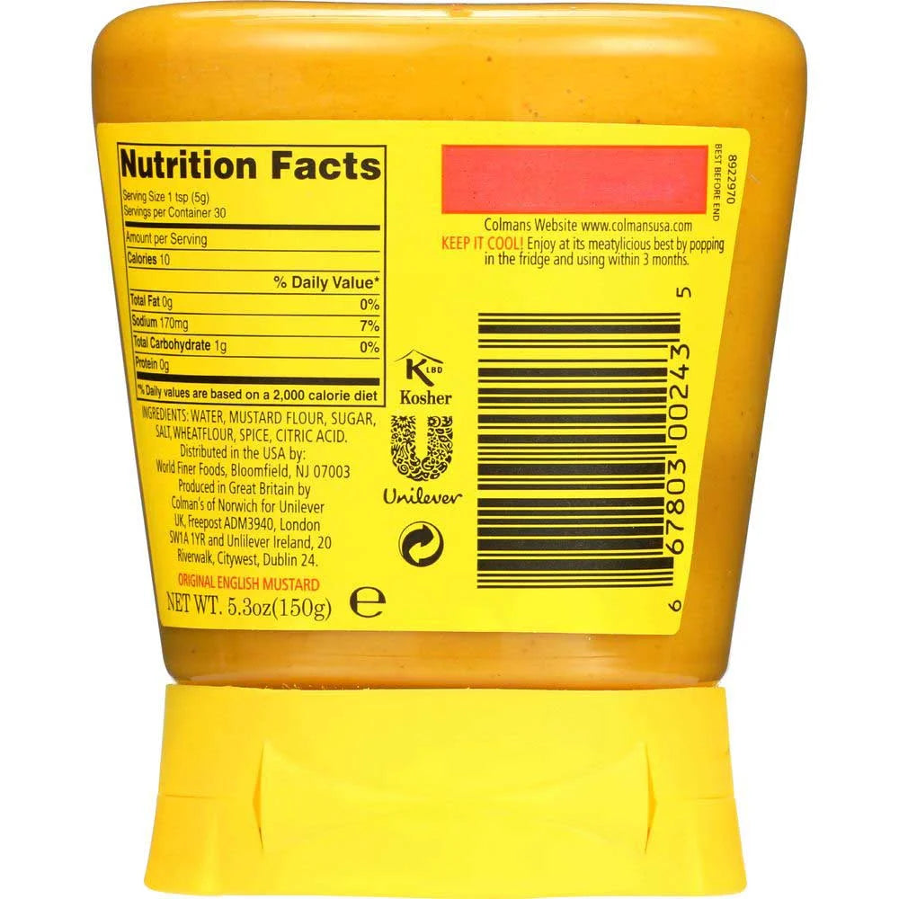6 per Case Squeezy Mustard V5027