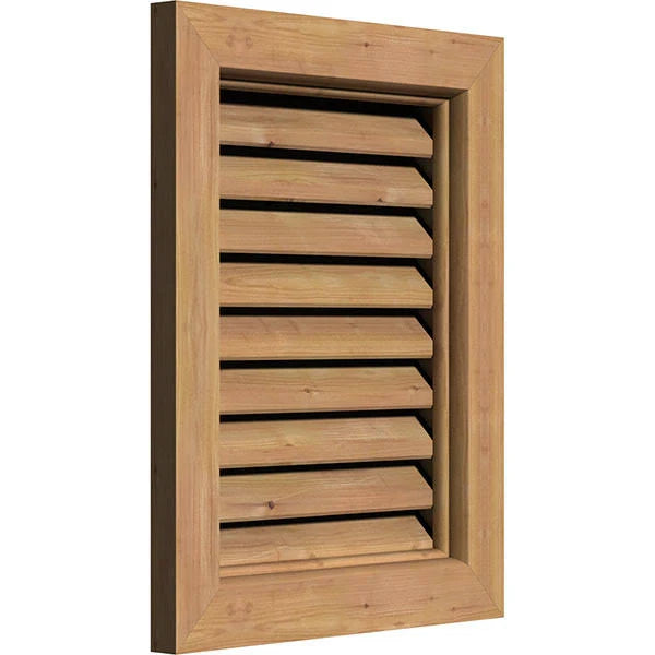 Unfinished Functional Vertical Gable Vent F284