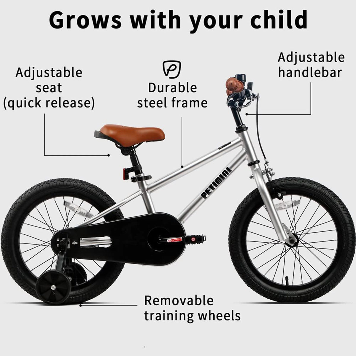 16 Inch BMX Kids Bike with Training Wheels W418038