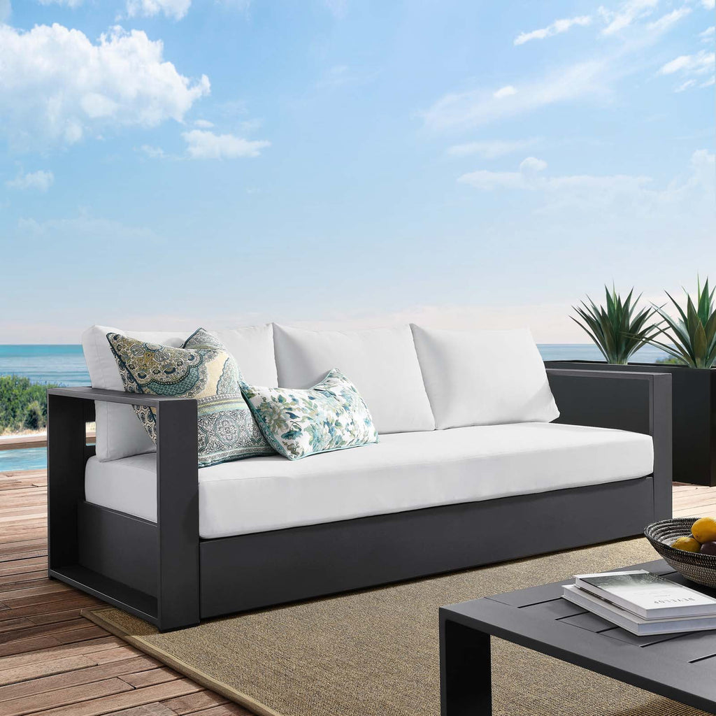 Gray White Aluminum Sofa O191331