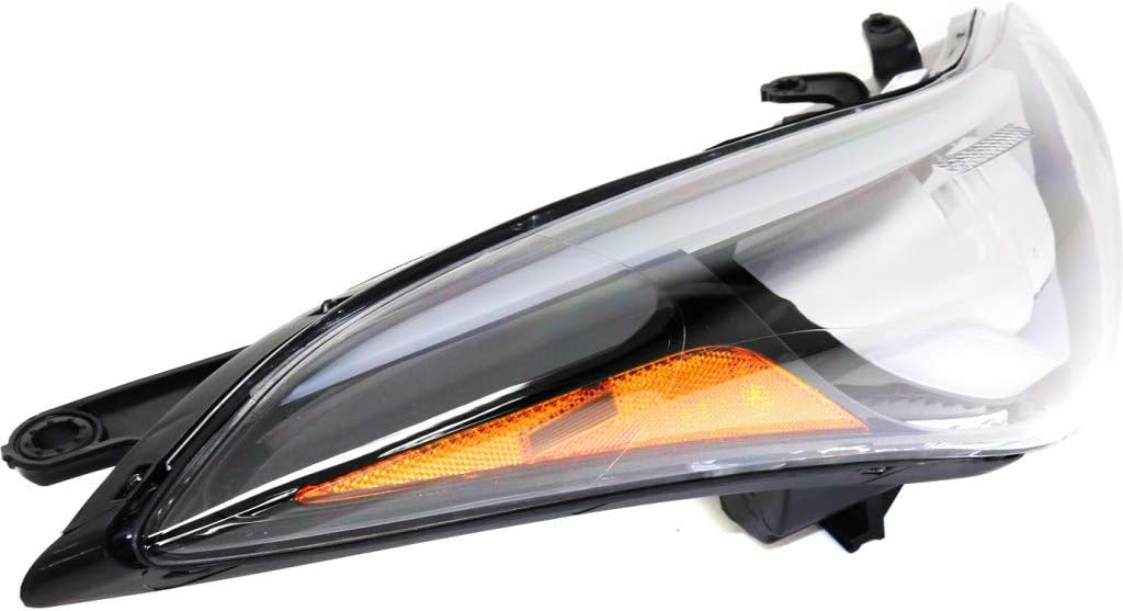 Headlight Assembly for 2014 2015 2016 Hyundai Elantra Driver and Passenger Side w/Bulbs w/LED DRL V16539