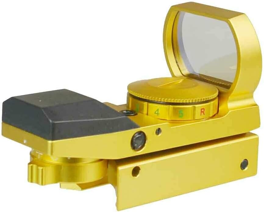 Gold Color Holographic Reflex Sight with 4 Reticals for Picatinny/Weaver V44143