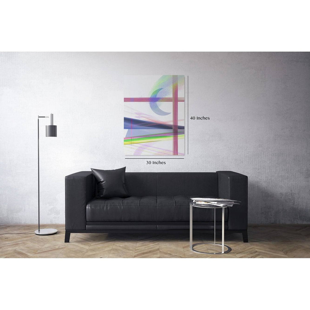 Night Rainbow Matte Canvas in Multi-Color H86210