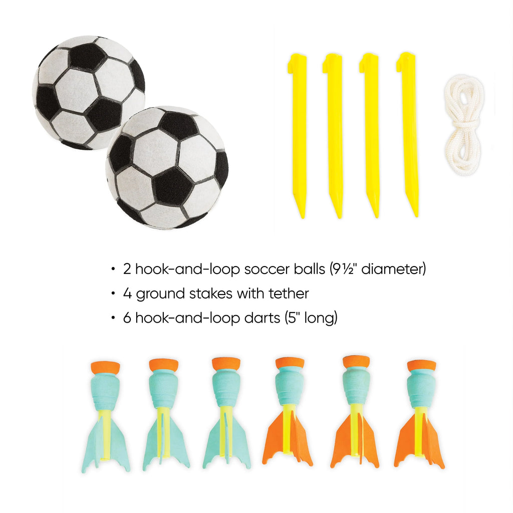 57-Inch Inflatable 2-in-1 Darts and Soccer Game Z437