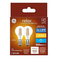 2-Pack 60 W Equivalent Dimmable Soft White A15 LED Light Bulbs Candelabra Z967806