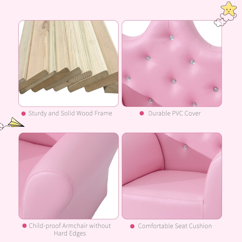 Kids Sofa Set with Footstool H89730