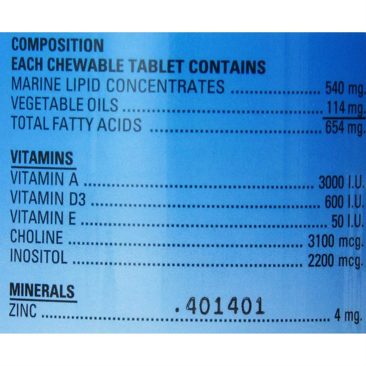 Chewable Vitamins for Dogs 180 Tablets W625