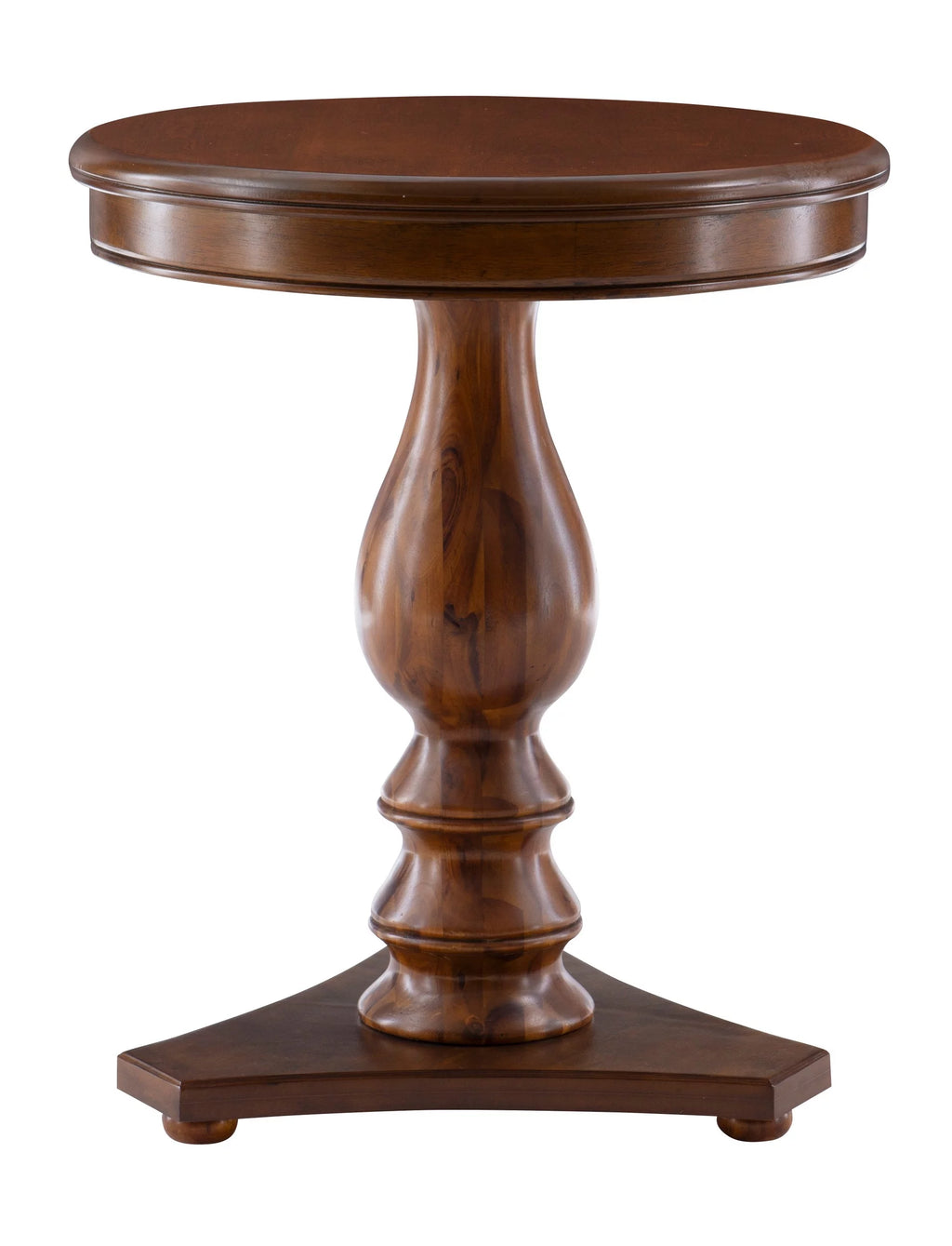 Brown Pedestal Side Table J767642