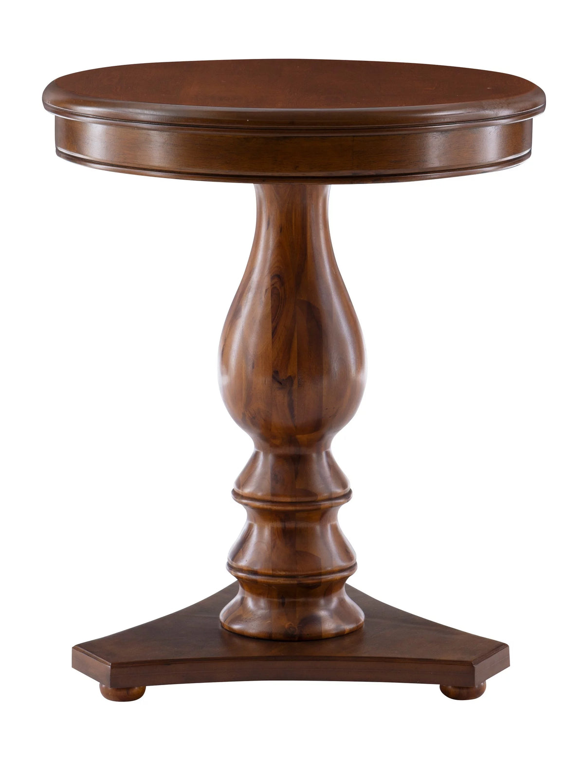 Brown Pedestal Side Table J767642