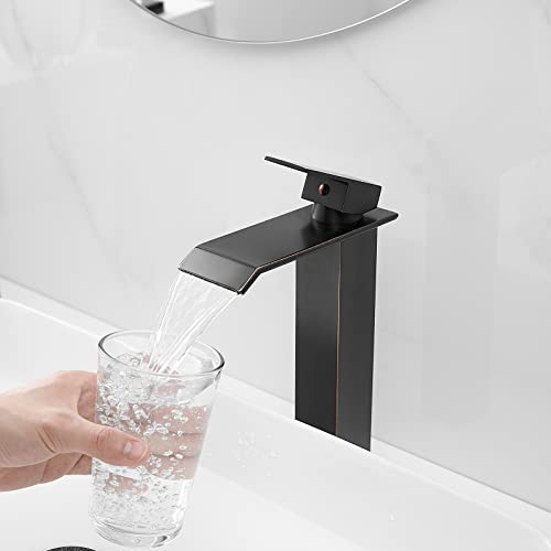 Brushed Nickel Waterfall Vessel Sink Faucet X9746