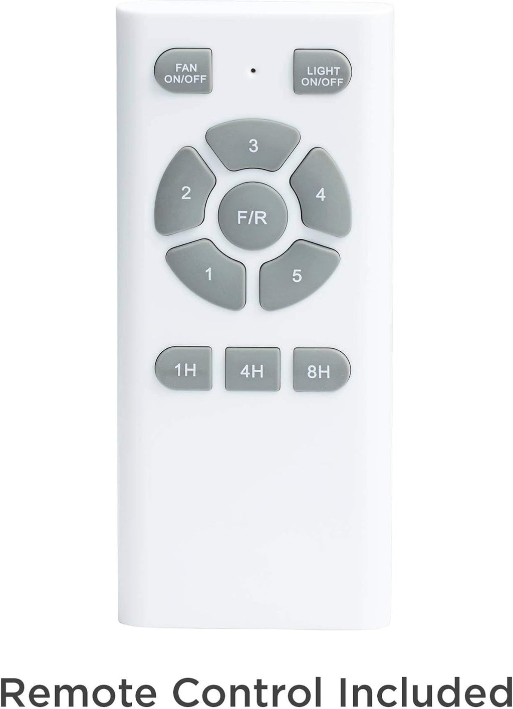 Brushed Nickel Silver 3 Blade Indoor Ceiling Fan with Light LED Remote Control C51019