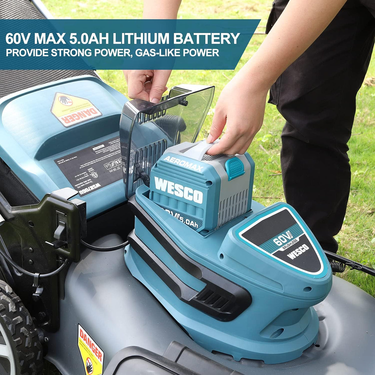 21 inch Self-Propelled Cordless Brushless Lawnmower X99714