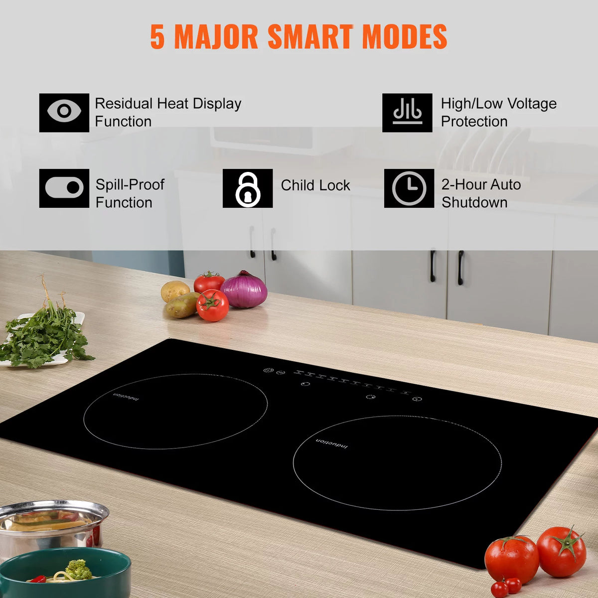 24 inch 2 Burners Ceramic Glass Electric Cooktop I2008