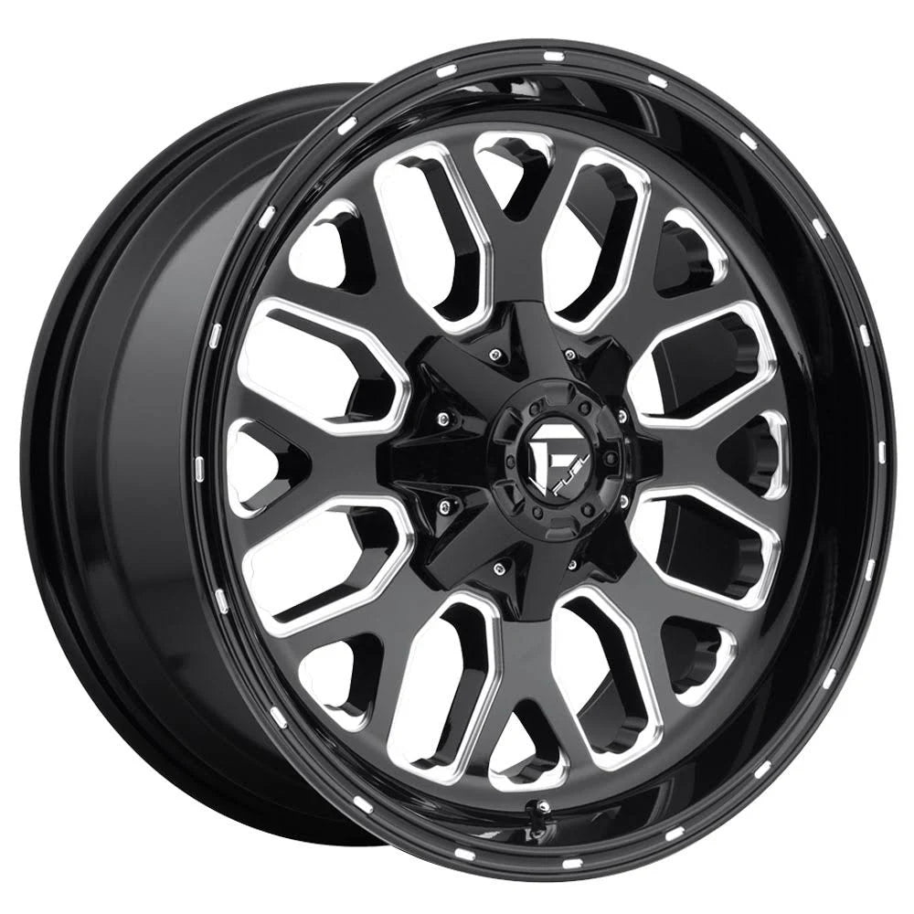 Gloss Black Milled Fuel D588 Wheel F64529