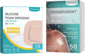 Transparent Film Dressing & Silicone Foam Dressing 4"x4" J399120
