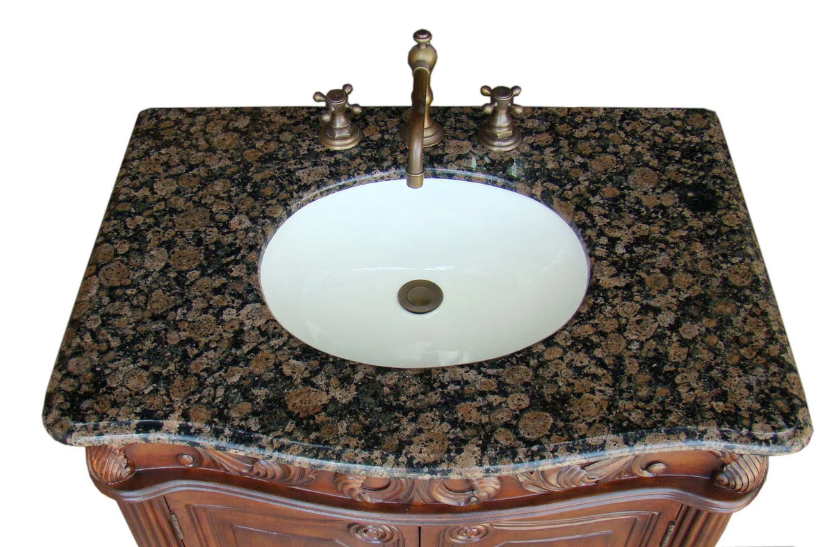 32" Brown Bathroom Vanity D170