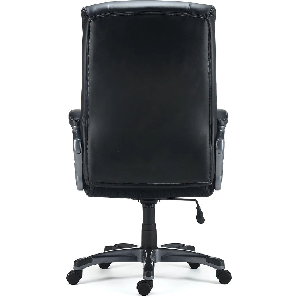 Black Bonded Leather Big & Tall Managers Chair U364