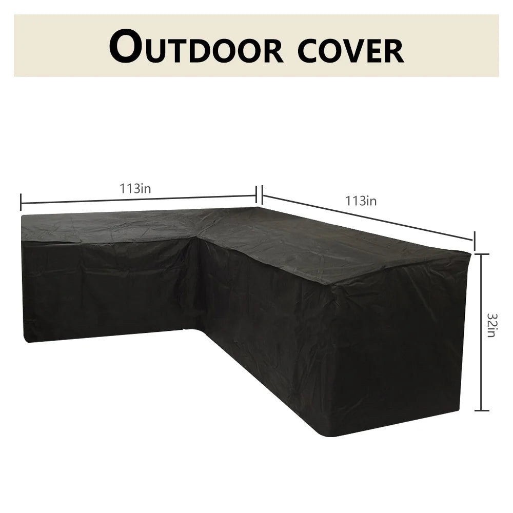 Patio Waterproof Outdoor Furniture Sofa Protector With Storage Bag W448959