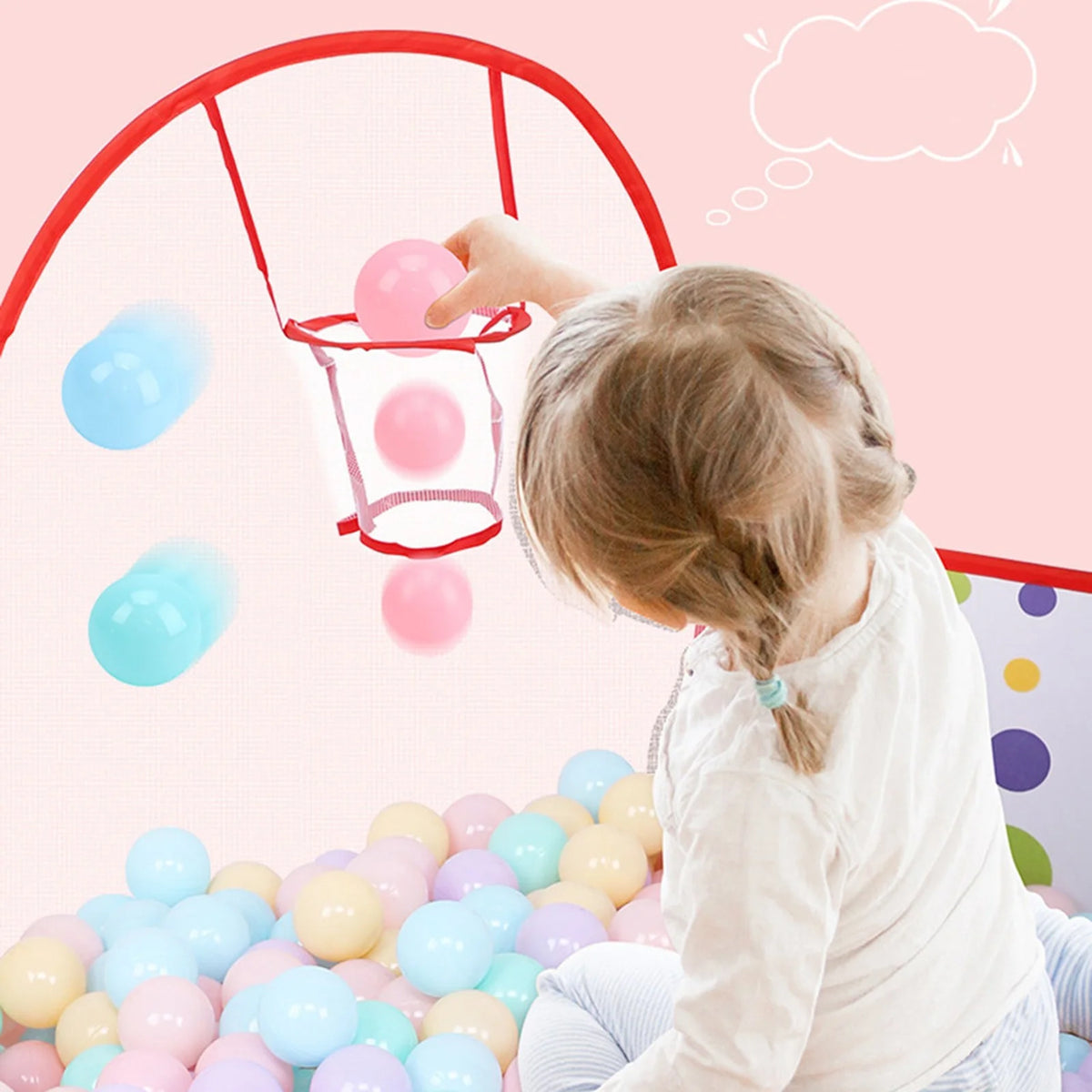 Kids Indoor Pop Up Ball Play Tent Playhouse Ball Pit Pool Playpen O6392