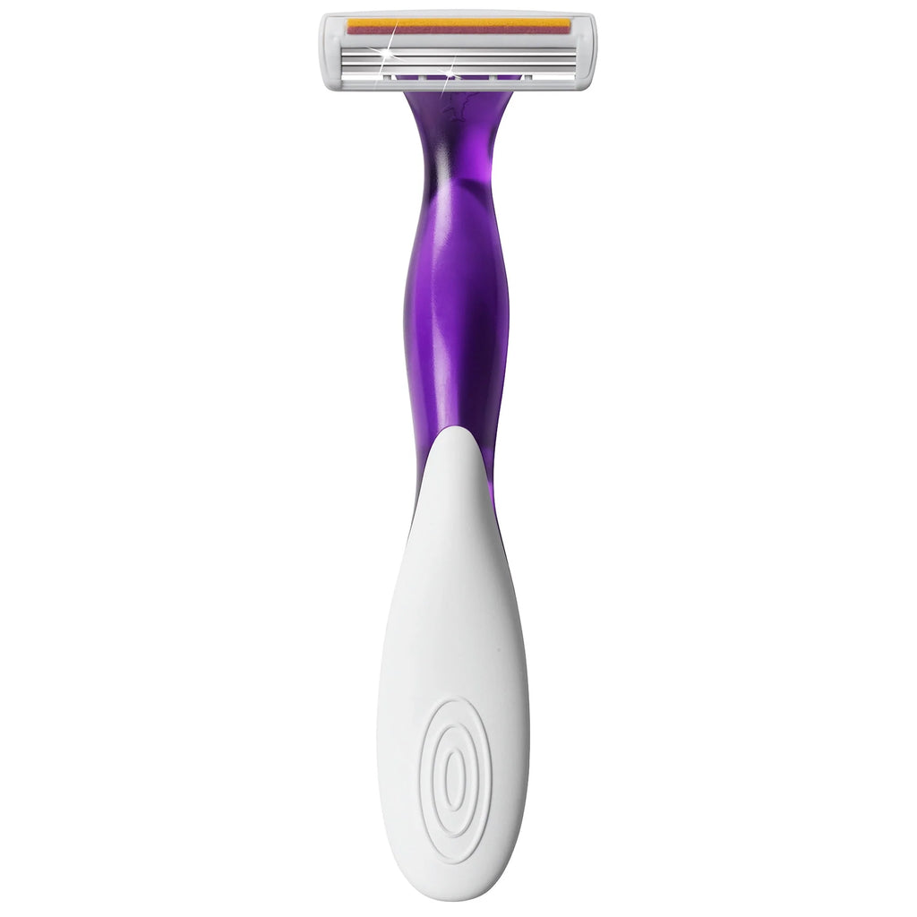 Scented Women's Disposable Razor, 3 Blade, 4 Pack J810