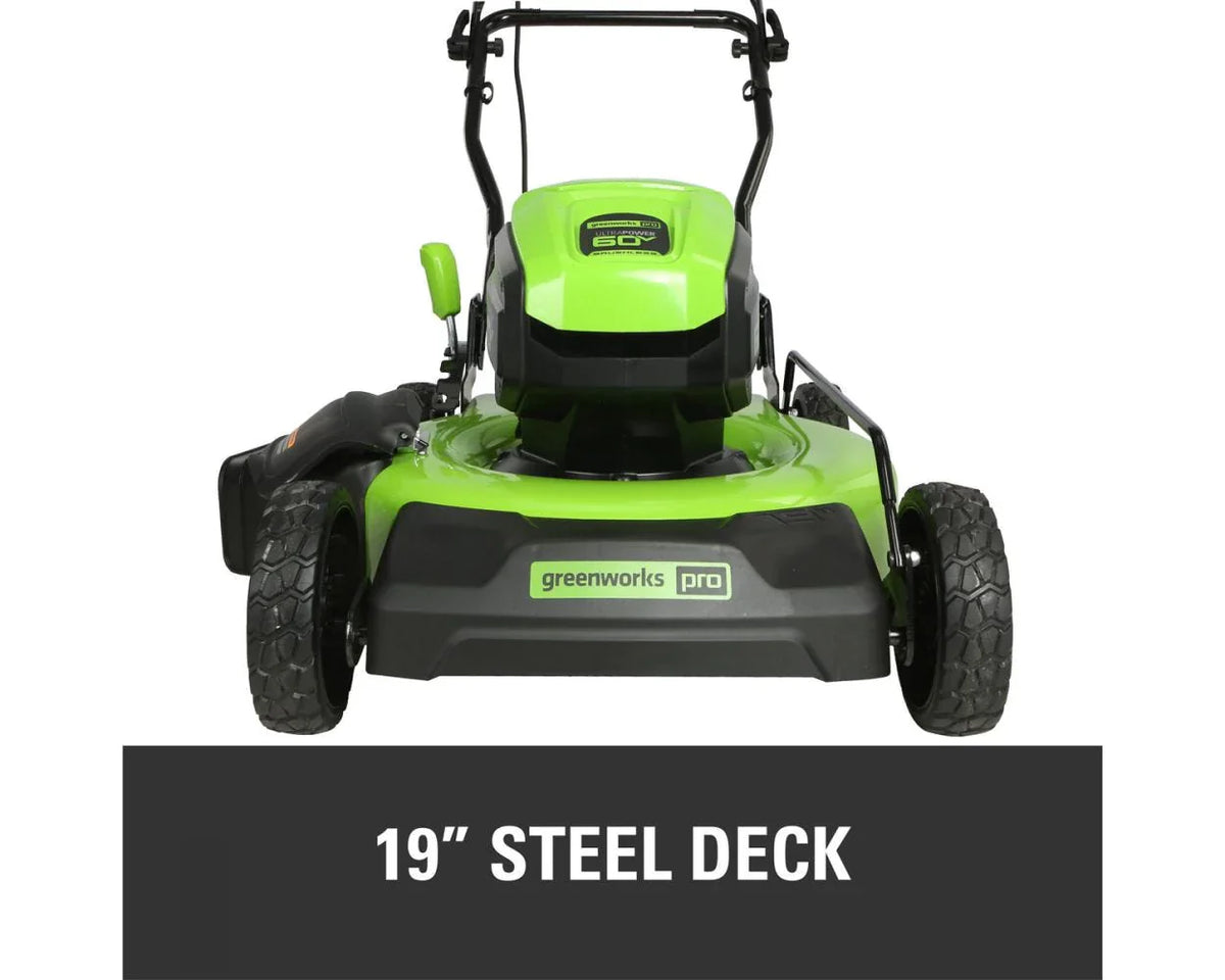 60V 19 Cordless Battery Push Lawn Mower with 5.0Ah Battery & Charger J59105