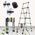 4.5FT A-Frame Aluminum Extension Ladder Anti-Slip 4+5 Steps Telescoping Collapsible Ladder B3813