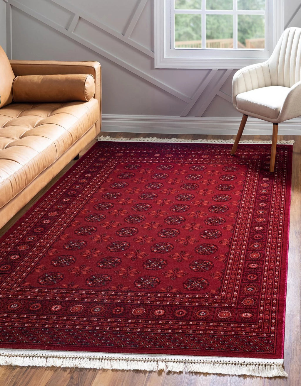 Bokhara Collection Rug 7' x 10' Red Low Rug A84010