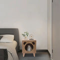 Oak Cat Nest Nightstand T689511