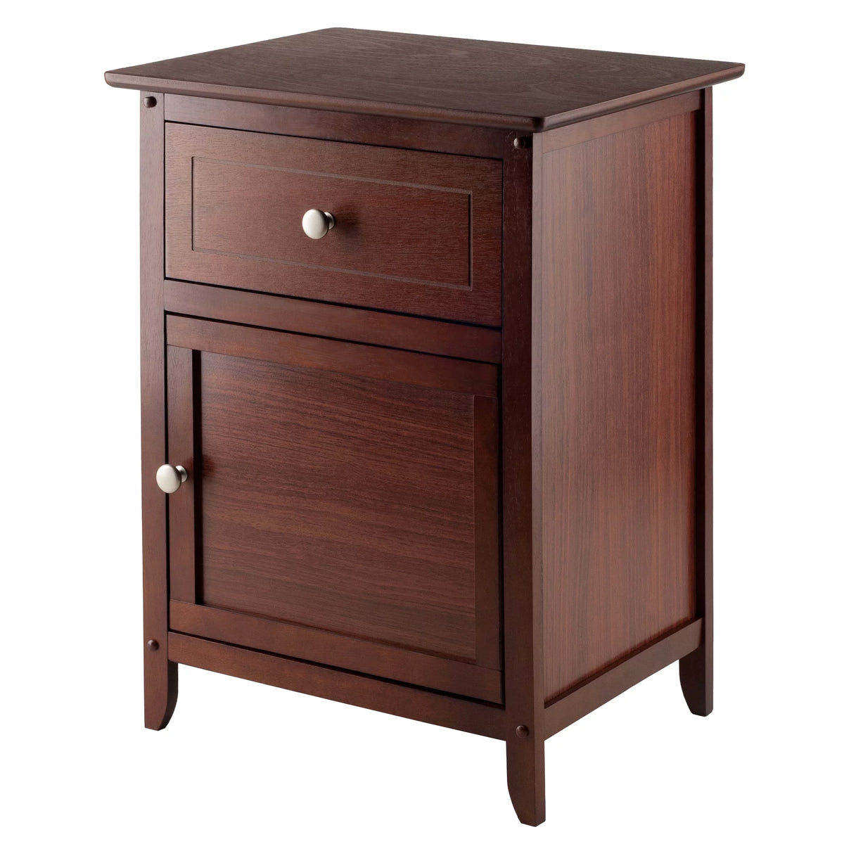 Walnut Finish Accent Table Nightstand W90307