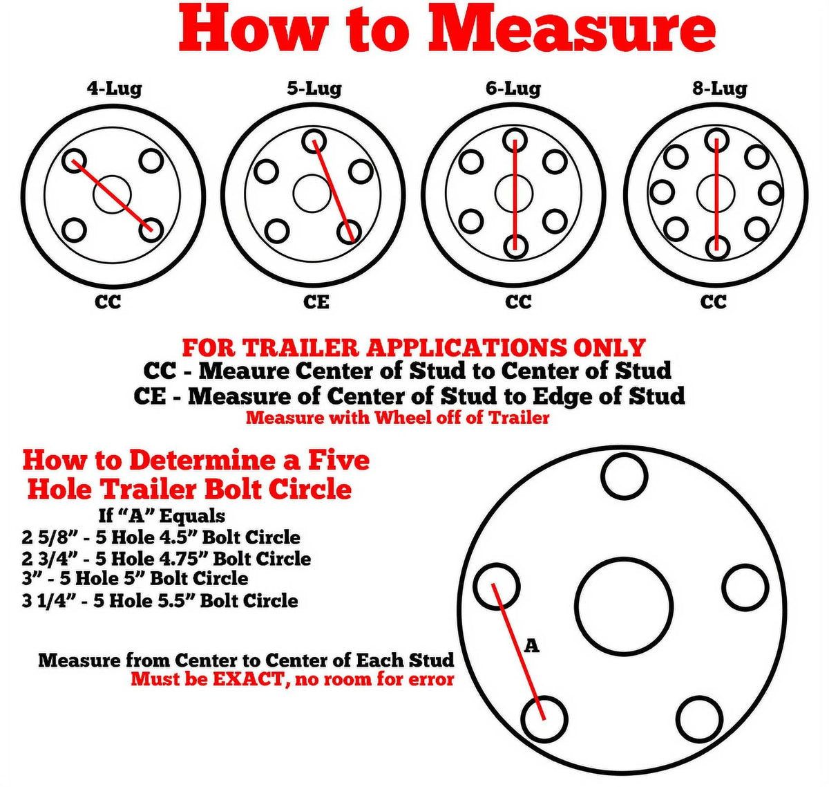 2-Pack Trailer Tire On Rim 480-12 5 Lug Galvanized Spoke Wheel Z2641