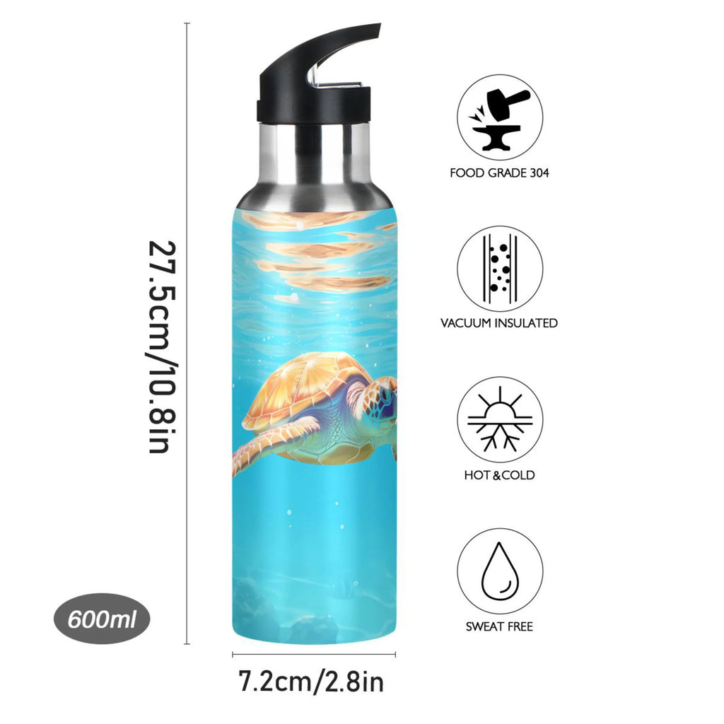 Insulated Stainless Steel Water Bottle with Straw Lid, 20 oz A157