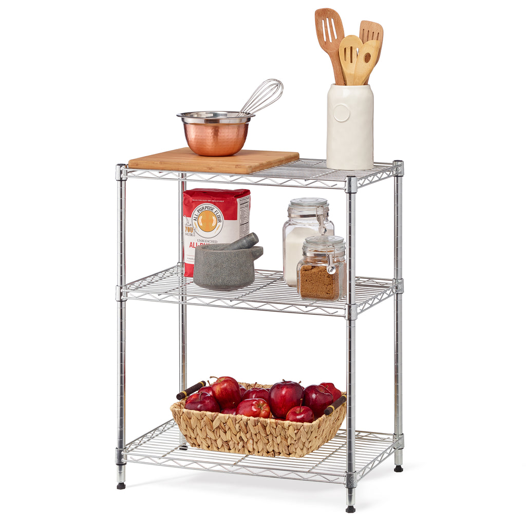 6-Shelf Wire Shelf Unit, Chrome R2455
