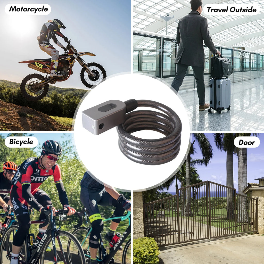 Cable Combination Lock with Built-in Battery E4171