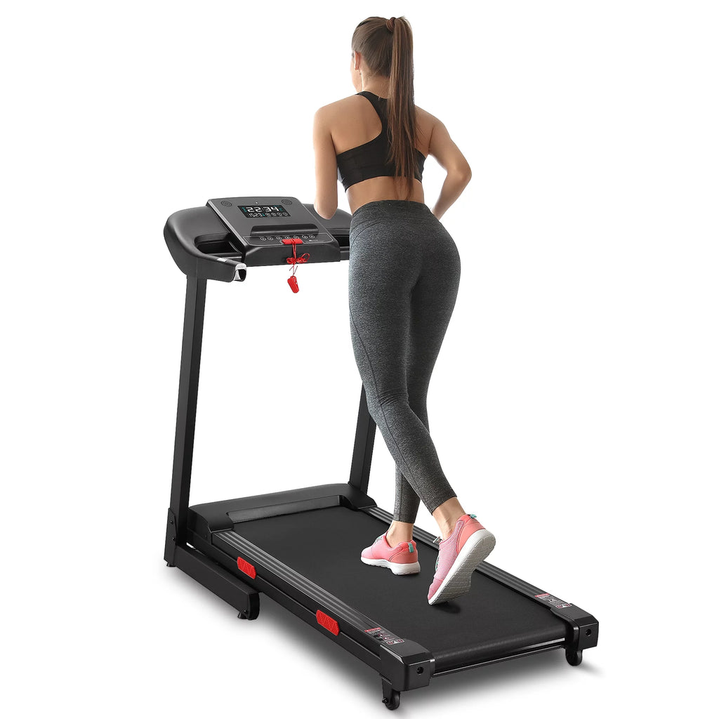17 Wide Electric Folding Treadmill with Auto Incline S2019