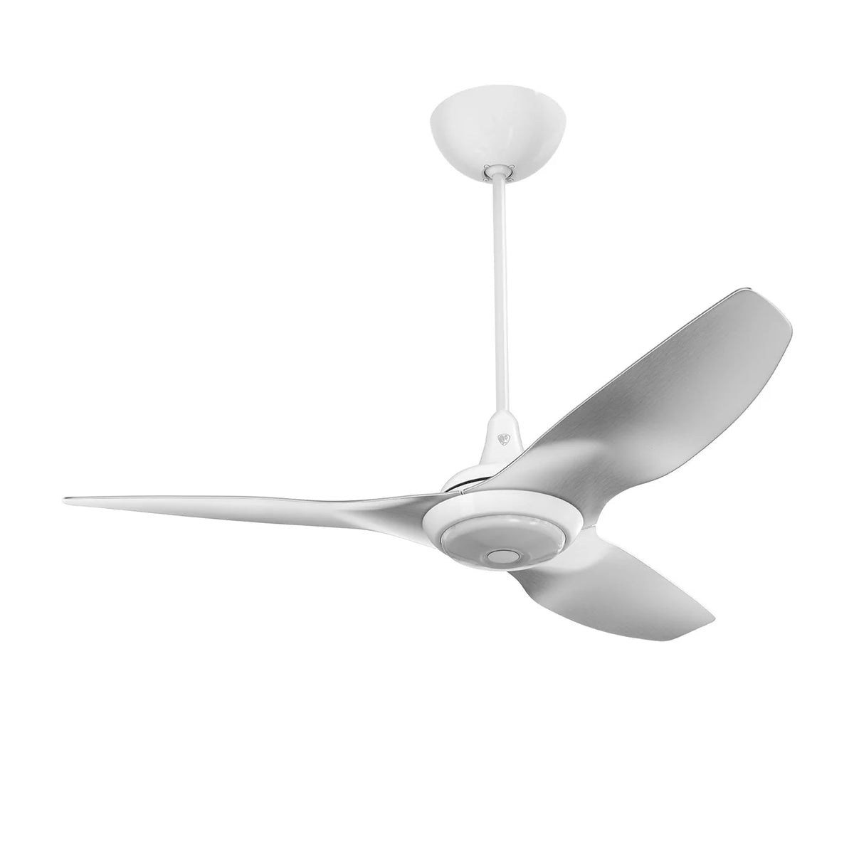 52 Ceiling Fan with Brushed Aluminum Blades and White Finish T85978