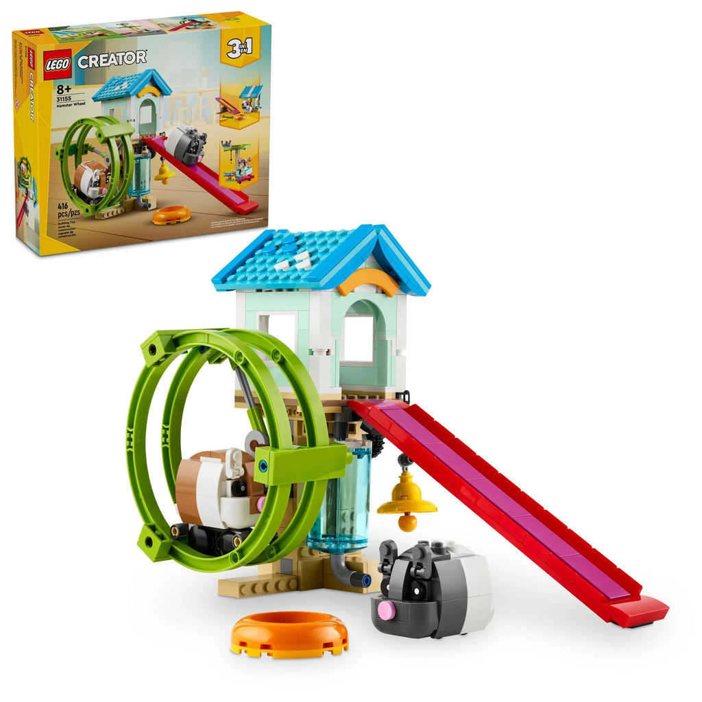 3 in 1 Hamster Wheel Toy Animal Set C183013
