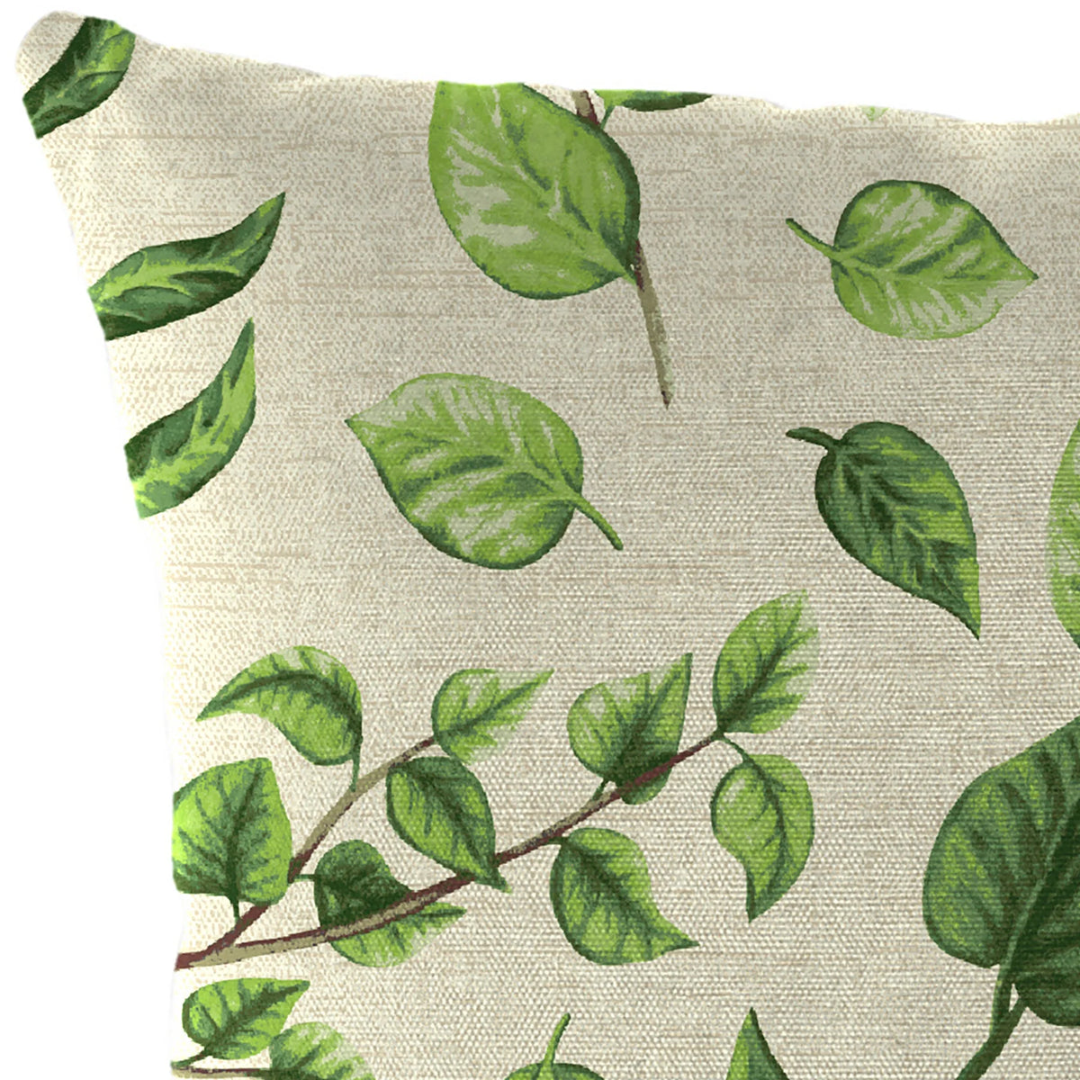 Green Leaves Square Outdoor Throw Pillow 2 Pack C57749