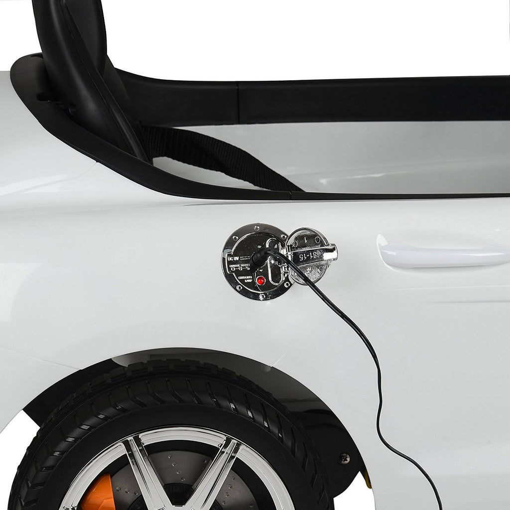 White Electric Ride on Car J625606