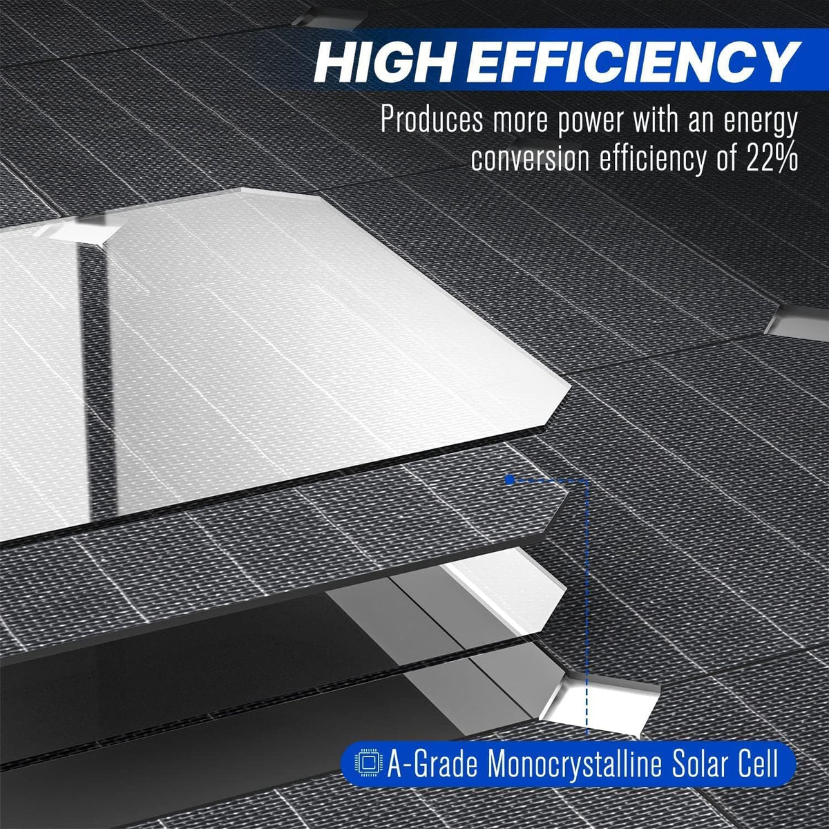 55W Flexible Monocrystalline Solar Panel F1953